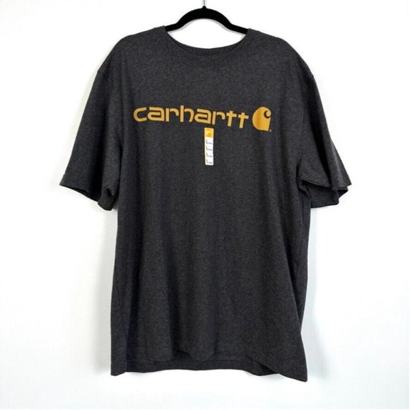 Carhartt Other - Carhartt Mens Loose Fit Heavyweight Short Sleeve T-Shirt Size L Gray Graphic NWT